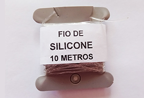 Foto do produto Fio de Silicone 0,8 mm pacote com 5 placas de 10 metros